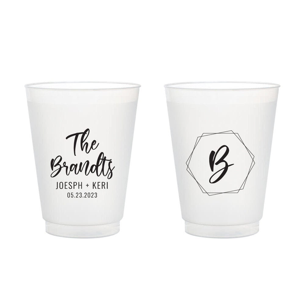 Custom Wedding Frosted Cups (153)