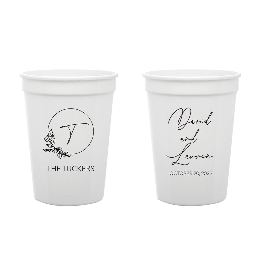 Custom Wedding Stadium Cups (144)