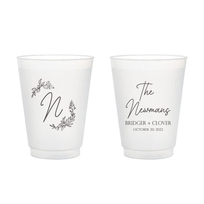 Custom Wedding Frosted Cups (370)