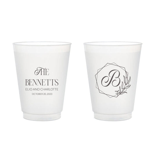 Personalized Wedding Frosted Cups (376)