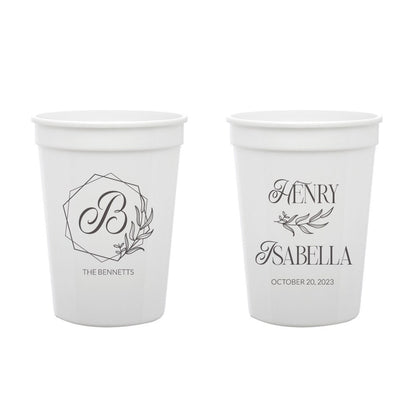 Custom Plastic Cups Wedding Favors (376)