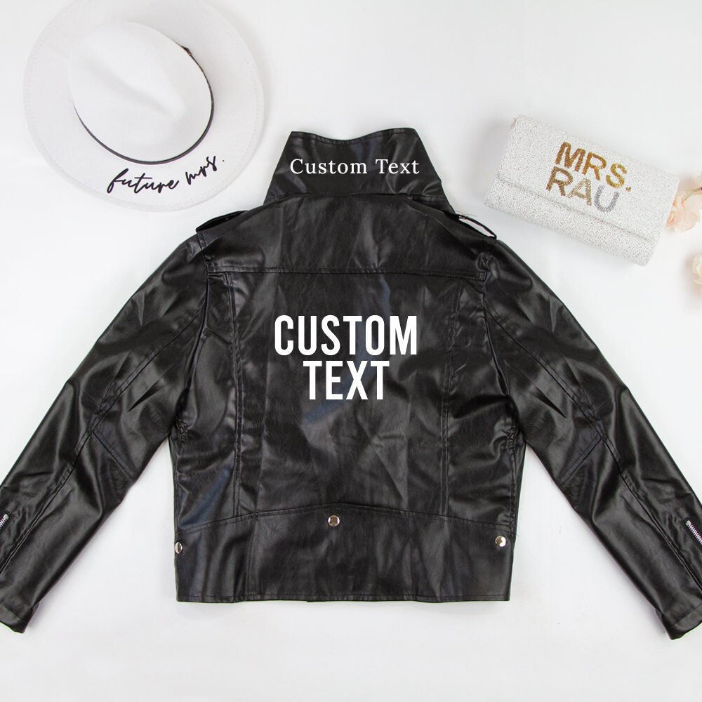 Custom Faux Leather Jacket with Flowers, Custom Mrs Jacket, Bride Leather  Jacket, Personalized Leather Jacket, Bride Jacket, Mrs Jacket – Sunny  Boutique Miami