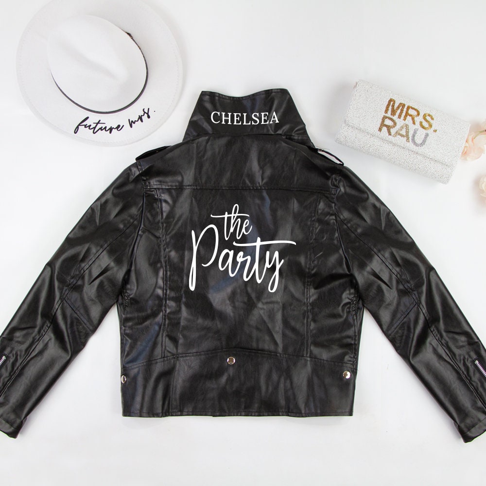 Wife of the Party Faux Leather Jacket