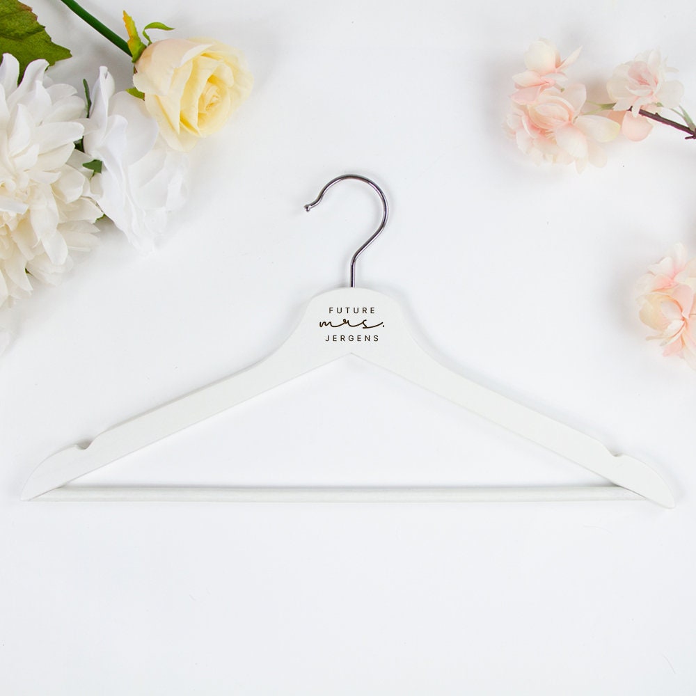 Custom Laser Engraved Wedding Dress Hanger