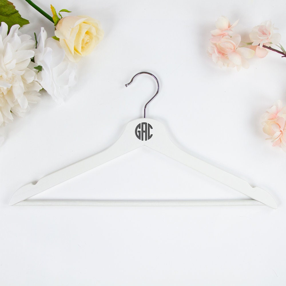 Custom Monogram Engraved Wedding Hangers