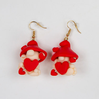 Seed Bead Valentine's Day Earrings