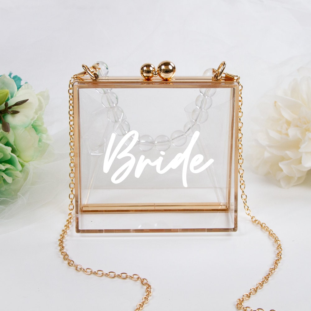 Bride Clear Clutch Bag