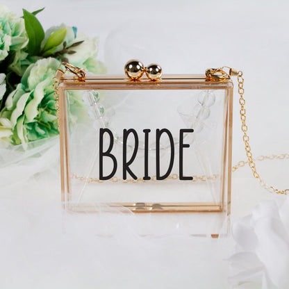 Personalized Bridal Shower Clutch Purse