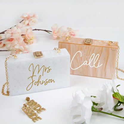 Custom Wedding Box Clutch