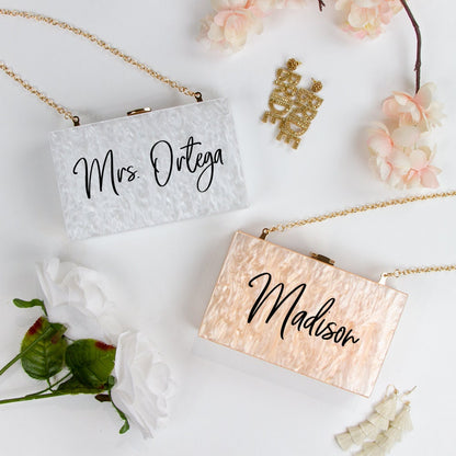 Custom Wedding Box Clutch