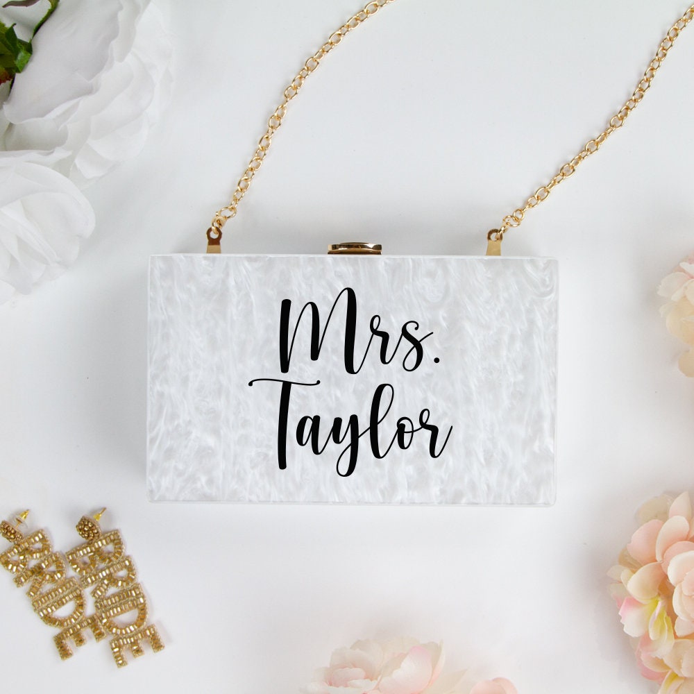 Custom Wedding Box Clutch