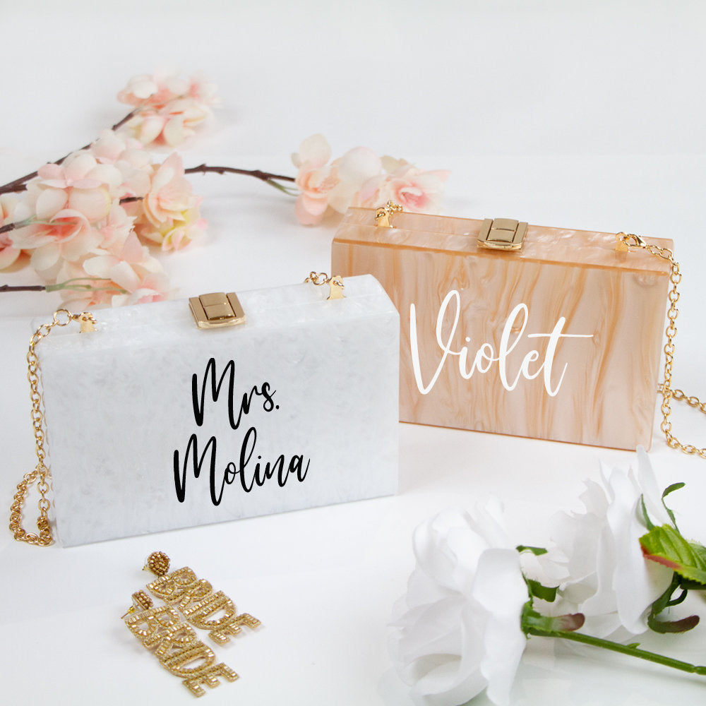 Custom Bride Clutch Bag