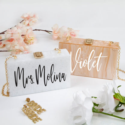 Acrylic Box Purse for Brides-LP