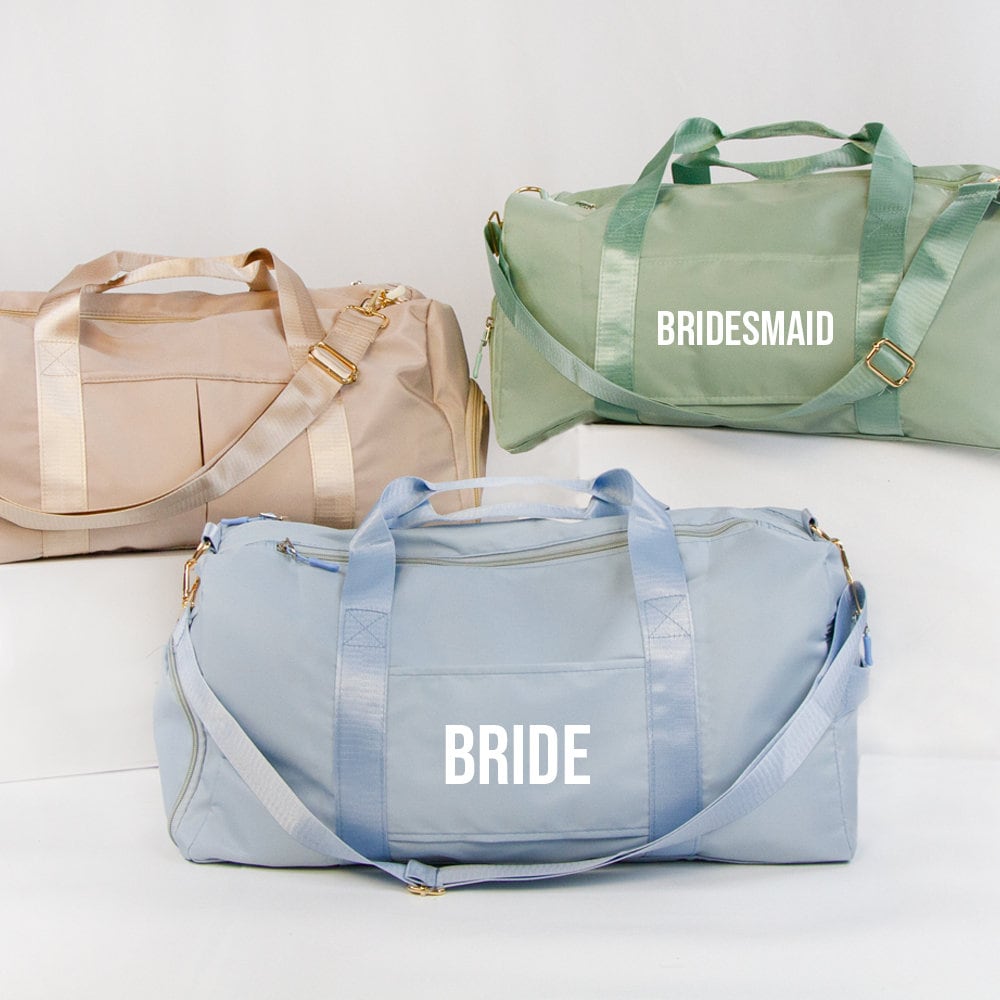 Custom Bridesmaid Duffel Bag Gift
