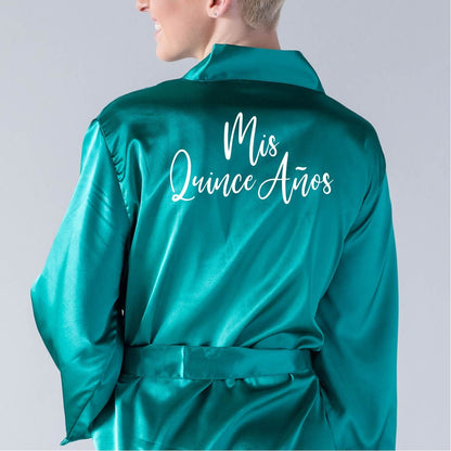 Personalized Quinceañera Satin Robes