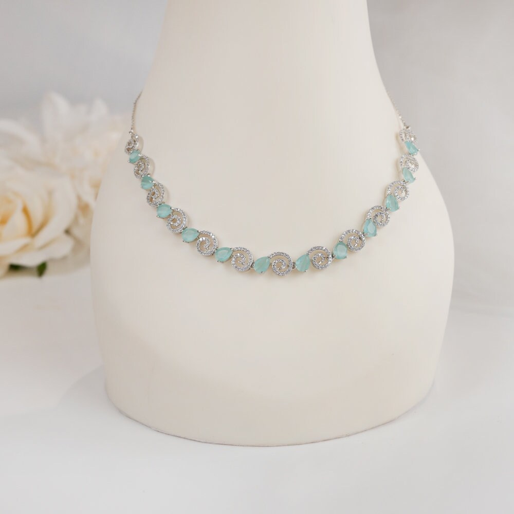 Silver Bridal Jewelry Set