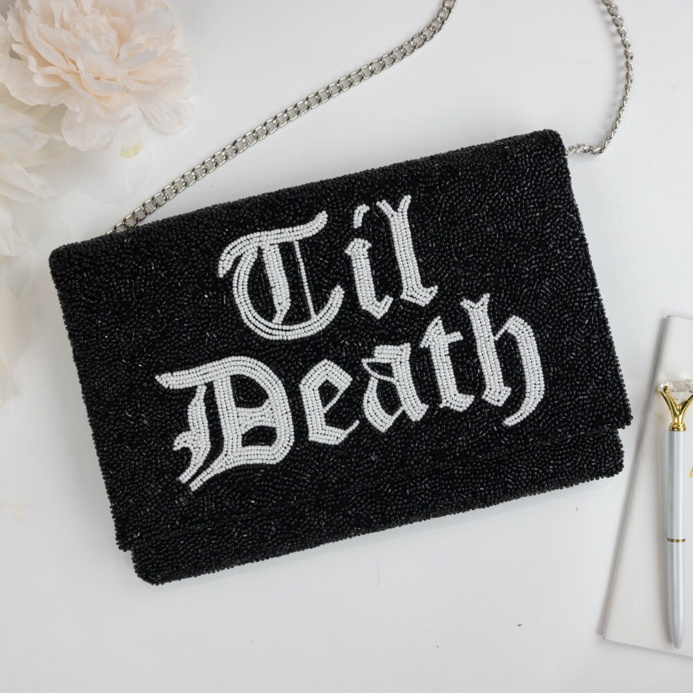 Til Death Bachelorette Clutch Bag