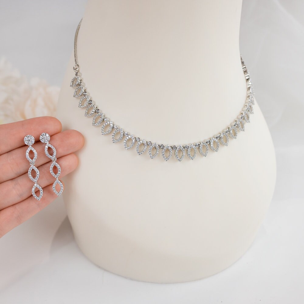 Bridal Necklace and Earring Set