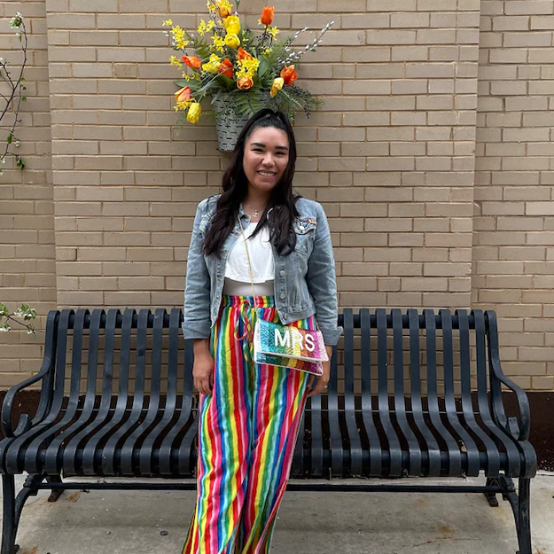 Rainbow 2024 clutch purse