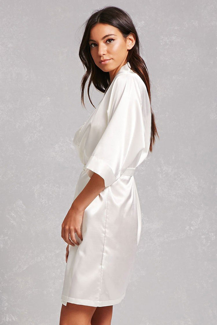 Ivory Bride Robe: Affordable Satin Robes For the Bride | Shop Now ...