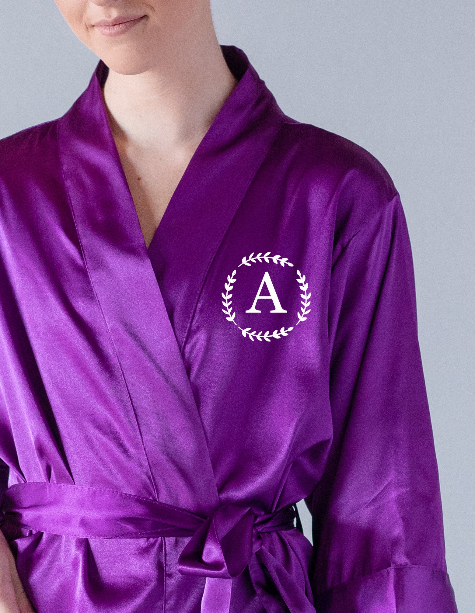 Monogrammed Robes - Leaves Style – PrettyRobes.com
