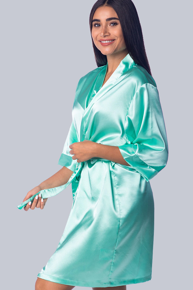 Standard and Plus Satin Bridal and Bridesmaid Robes | The Wedding Shoppe