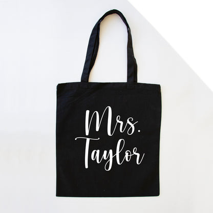 Personalized Mrs. Taylor - Tote Bag