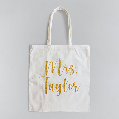 Personalized Mrs. Taylor - Tote Bag