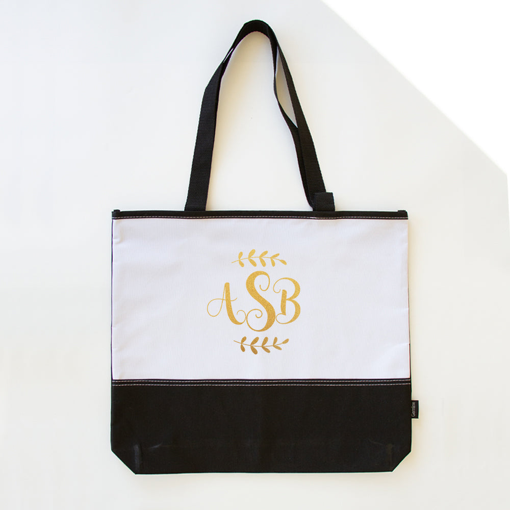 Custom Monogram - Tote Bag