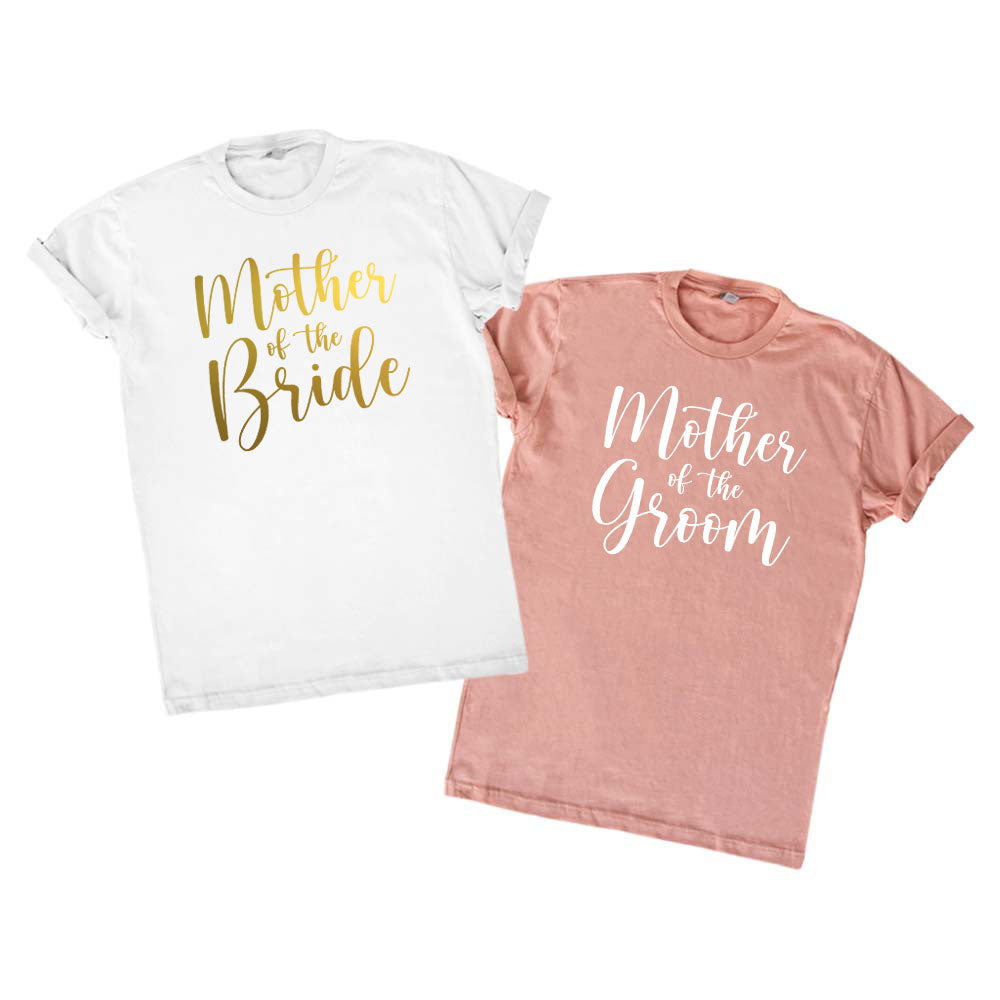 Cursive Mother of the Bride & Groom V-Neck