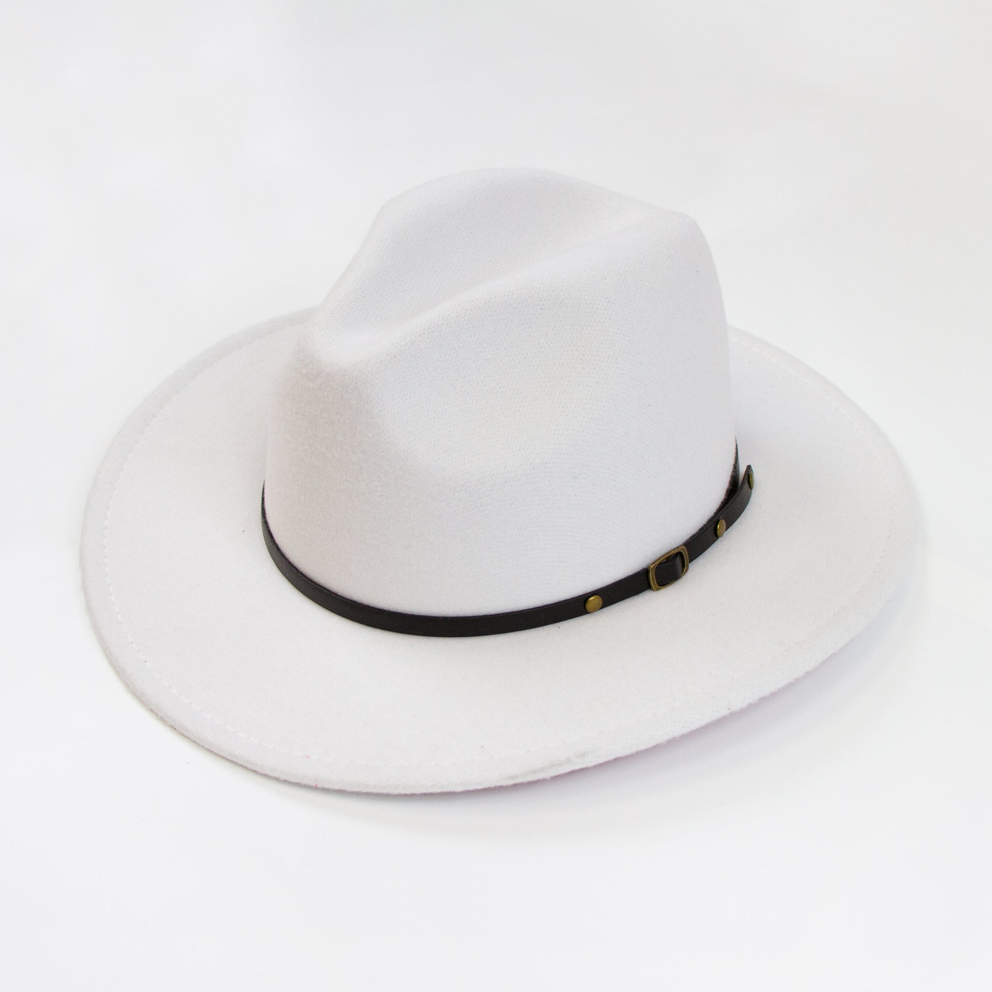 Custom Bachelorette Fedora Hat White